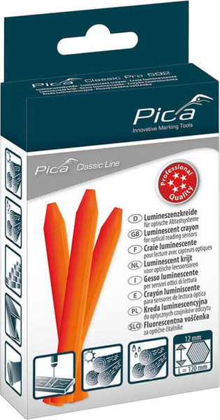 Изображение товара Мел разметочный Pica Classic PRO 592/054 (12шт, оранжевый)