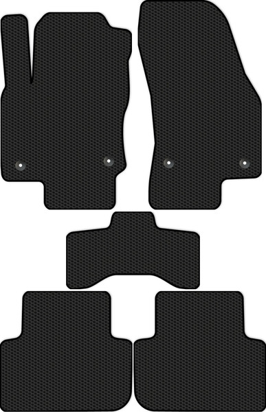Изображение товара Комплект ковриков для авто Alicosta 2397_1 для Volkswagen Tiguan II SUV/AD1 2021 (EVA соты, черный)