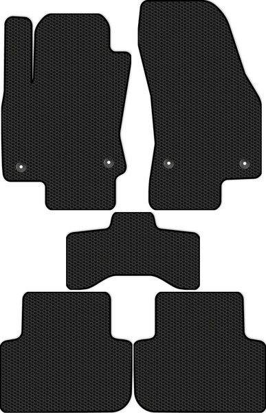 Изображение товара Комплект ковриков для авто Alicosta 1426_1 для Volkswagen Tiguan II SUV/MK2 2016-2020 (EVA соты, черный)