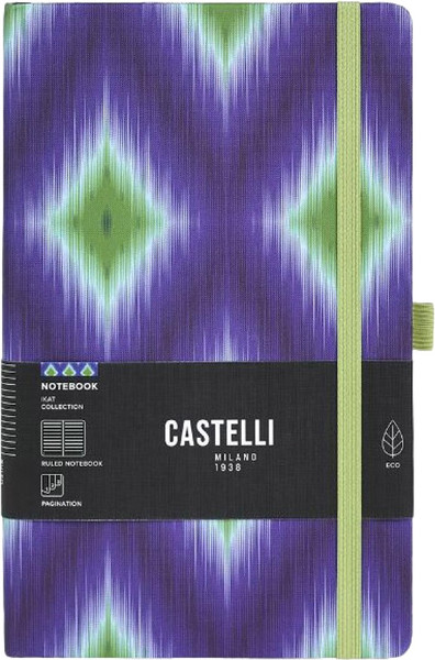 Изображение товара Блокнот CASTELLI Ikat Blue Emerald / 0QO4II-001 (96л, синий/зеленый)