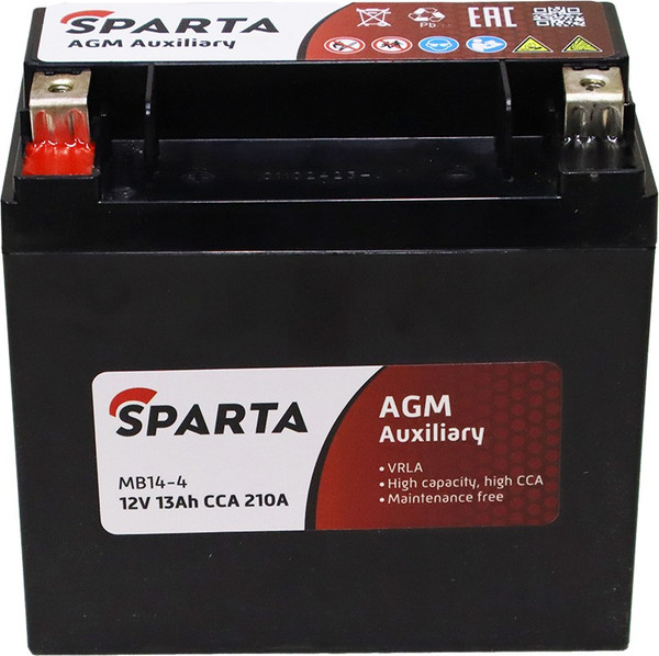 Изображение товара Автомобильный аккумулятор SPARTA L 12V / MB14-4 (13 А/ч)