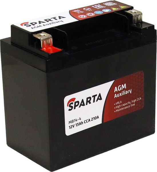 Изображение товара Автомобильный аккумулятор SPARTA L 12V / MB14-4 (13 А/ч)
