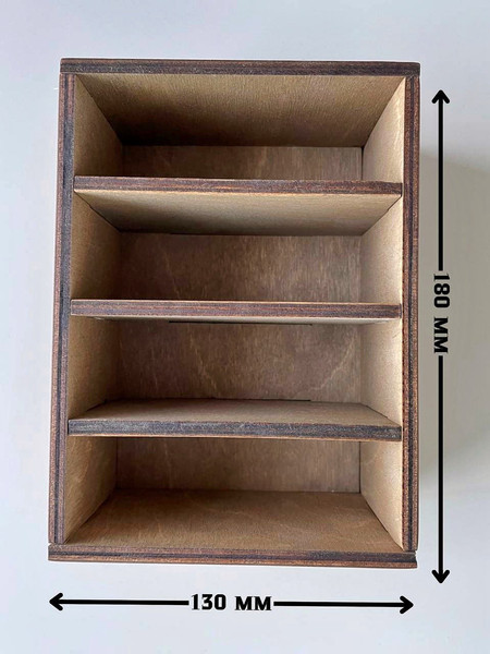 Изображение товара Органайзер для специй ОМурМебель с гравировкой (коричневый)