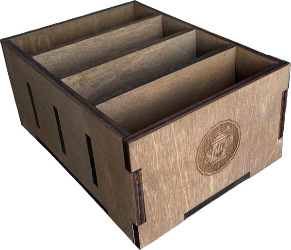 Изображение товара Органайзер для специй ОМурМебель с гравировкой (коричневый)