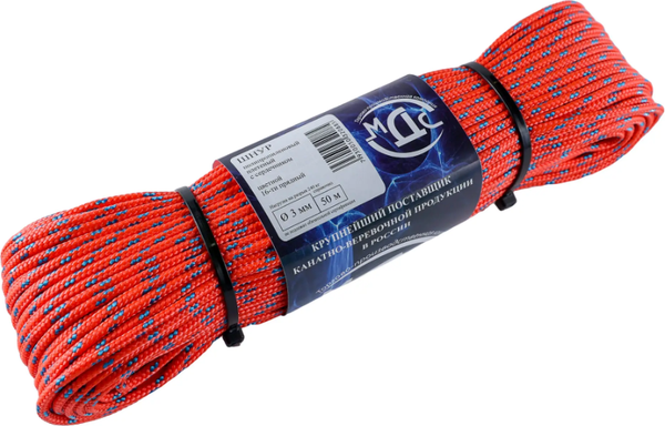 Изображение товара Шнур хозяйственный МДС Полипропиленовый 3мм 16пр PU-155869 (50м)