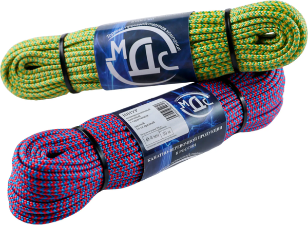 Изображение товара Шнур хозяйственный МДС Полипропиленовый 4мм 16пр PU-155890 (30м)