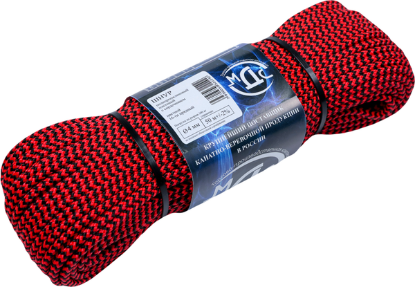 Изображение товара Шнур хозяйственный МДС Полипропиленовый 4мм 16пр PU-155906 (50м)