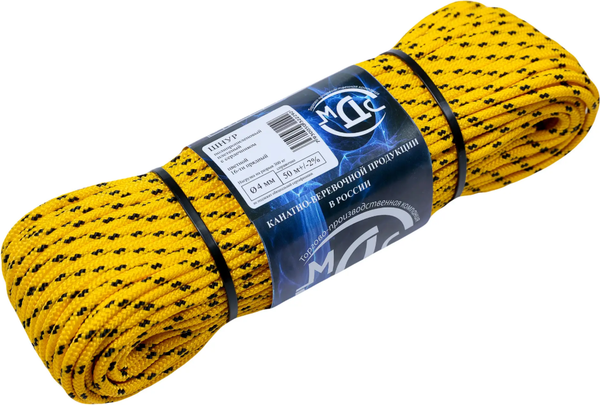 Изображение товара Шнур хозяйственный МДС Полипропиленовый 4мм 16пр PU-155906 (50м)