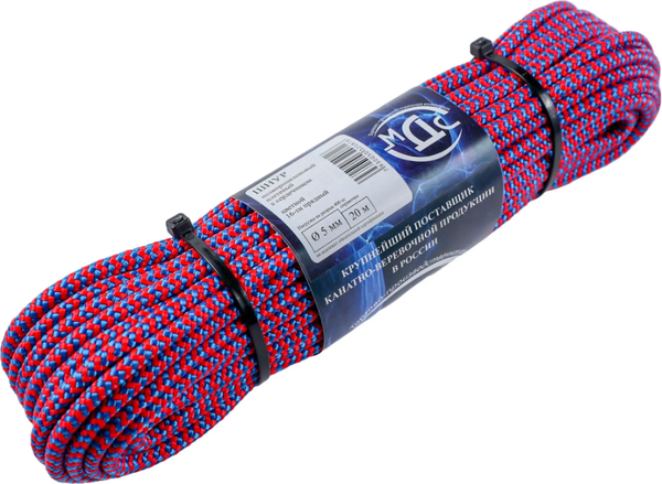 Изображение товара Шнур хозяйственный МДС Полипропиленовый 5мм 16пр PU-155920 (20м)