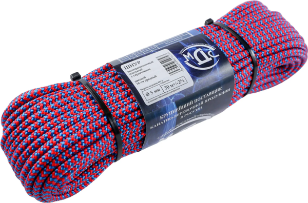 Изображение товара Шнур хозяйственный МДС Полипропиленовый 5мм 16пр PU-155937 (30м)