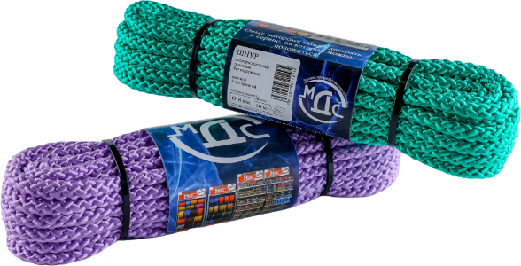 Изображение товара Шнур хозяйственный МДС Полипропиленовый 8мм 8пр PU-156002 (10м)