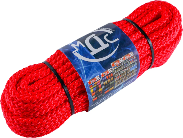 Изображение товара Шнур хозяйственный МДС Полипропиленовый 8мм 8пр PU-156019 (20м)