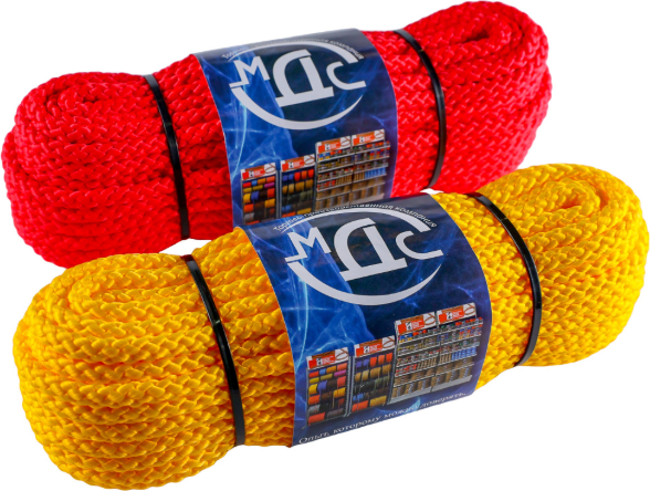 Изображение товара Шнур хозяйственный МДС Полипропиленовый 8мм 8пр PU-156019 (20м)