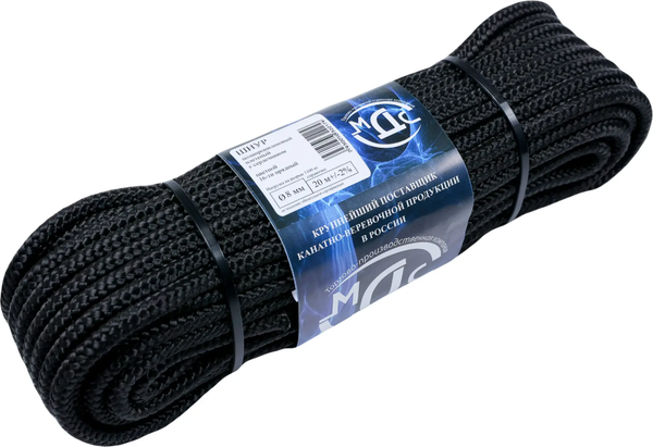 Изображение товара Шнур хозяйственный МДС Полипропиленовый 8мм 16пр PU-156040 (20м)