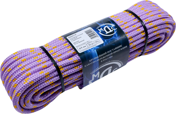 Изображение товара Шнур хозяйственный МДС Полипропиленовый 8мм 16пр PU-156040 (20м)