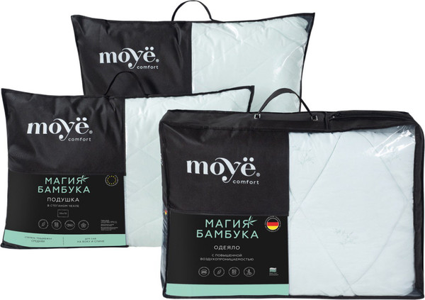 Изображение товара Одеяло Moye Магия Бамбука 1.5сп 140x205 / MС-01/300-МБ-140