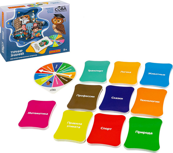 Изображение товара Настольная игра Bondibon Умная Сова Турнир знаний / ВВ6349