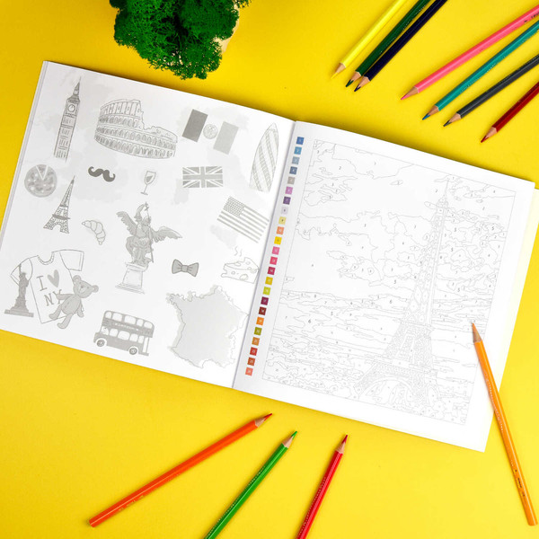 Изображение товара Раскраска-антистресс Феникс+ Картины по номерам.Вокруг мира / 67890