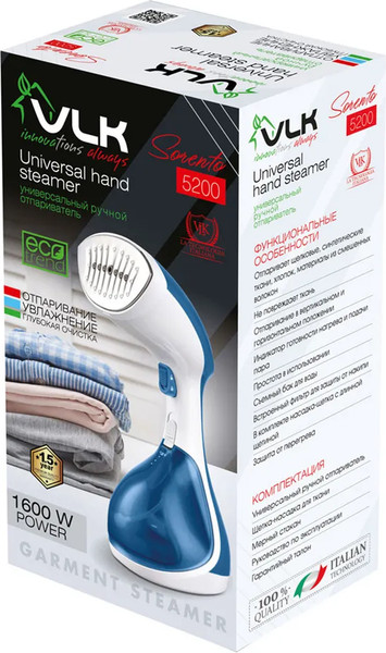 Изображение товара Отпариватель VLK Sorento 5200 (белый/синий)