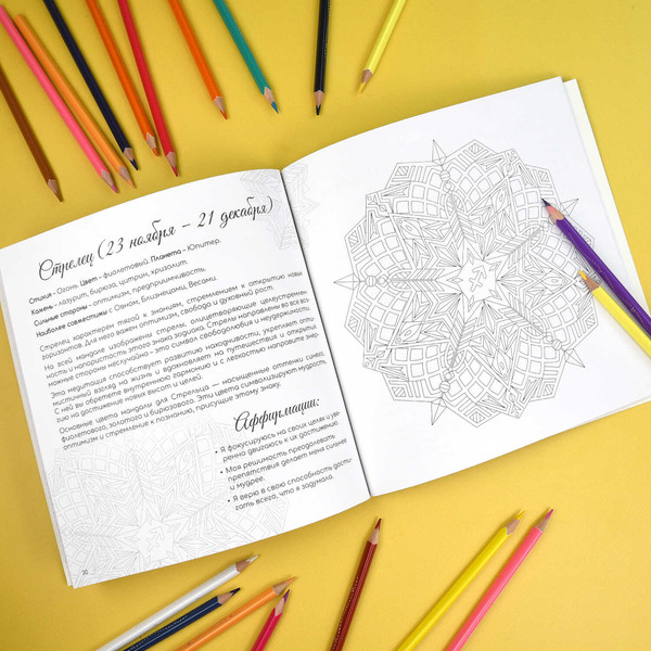 Изображение товара Раскраска-антистресс Феникс+ Раскраски-мандалы. Знаки зодиака / 70167