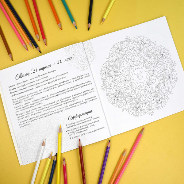 Изображение товара Раскраска-антистресс Феникс+ Раскраски-мандалы. Знаки зодиака / 70167