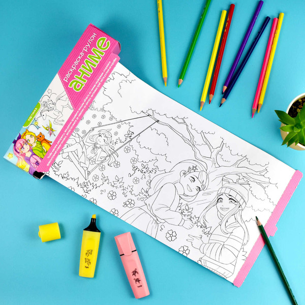 Изображение товара Раскраска Феникс+ Аниме / 64876,твердая обложка