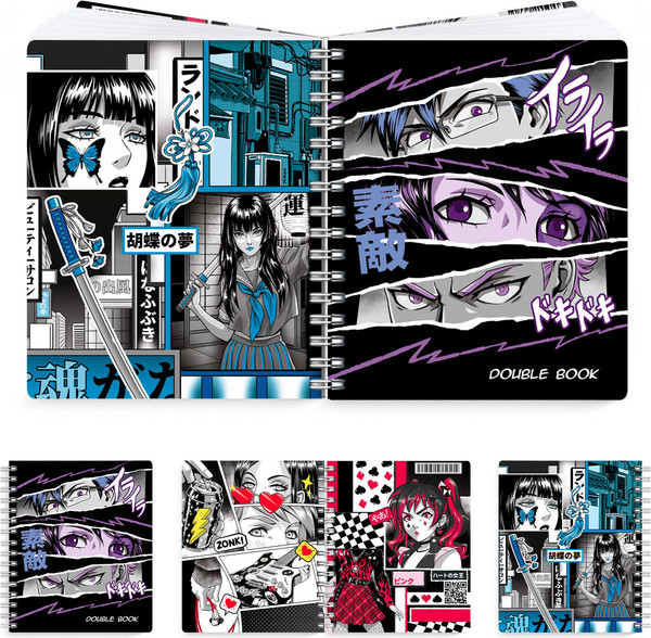 Изображение товара Тетрадь Феникс+ Double book. Герои аниме комикс / 65375