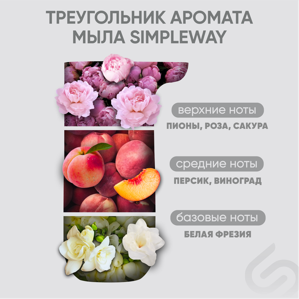 Изображение товара Мыло-пена Simpleway SW98951 (розовый)