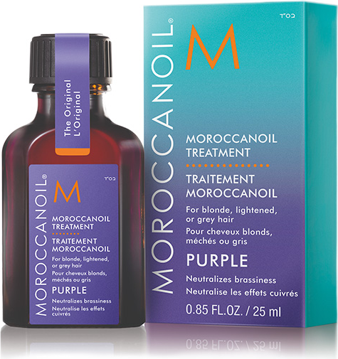 Изображение товара Масло для волос Moroccanoil Treatment Purple Восстанавливающее с фиолетовым пигментом (25мл)