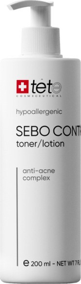 Изображение товара Тонер для лица TETe Cosmeceutical Sebo Control Toner/Lotion (200мл)