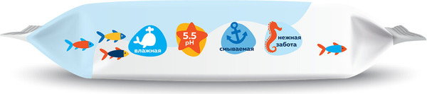Изображение товара Влажная туалетная бумага Laima Kids. Влажная детская / 116529