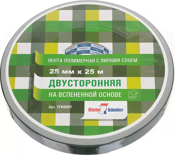 Изображение товара Лента монтажная Klebebander 25мм 25м / TFK008T