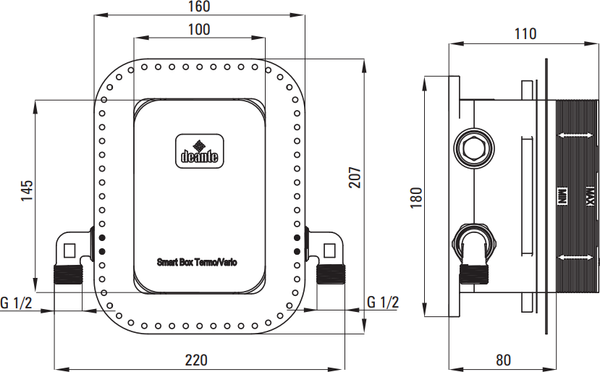 Изображение товара Душевая система со смесителем Deante Arnika BXYYRQAM