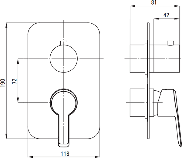 Изображение товара Душевая система со смесителем Deante Arnika BXYYRQAM
