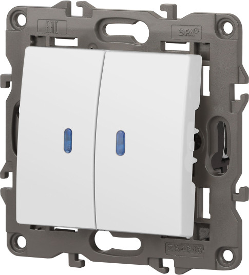 Изображение товара Выключатель ЭРА Elegance 14-1105-01М / Б0065807 (белый матовый)