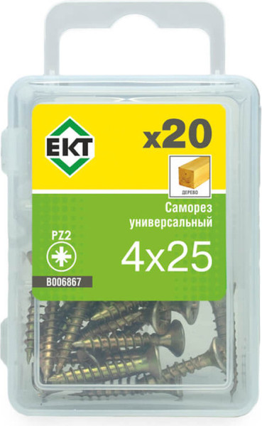 Изображение товара Саморез ЕКТ 4.0х25 / B006867 (20шт)