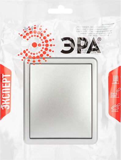 Изображение товара Выключатель ЭРА Эксперт 11-1201-03 / Б0063014 (алюминий)