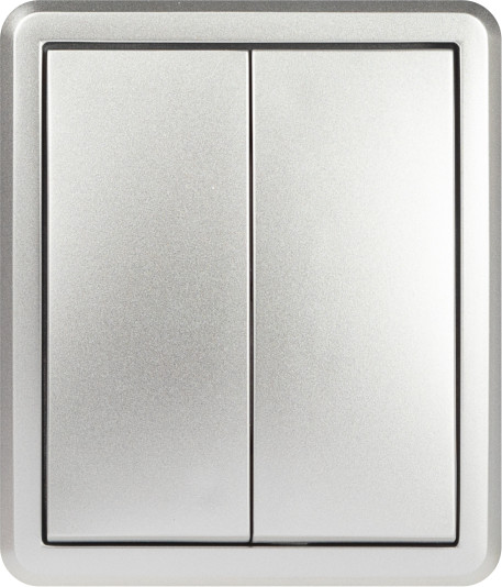 Изображение товара Выключатель ЭРА Эксперт 11-1204-03 / Б0063035 (алюминий)