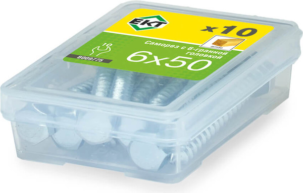 Изображение товара Саморез ЕКТ 6.0x50 / B009775 (10шт)