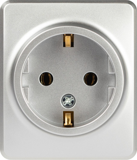 Изображение товара Розетка ЭРА Эксперт 11-2203-03 / Б0063020 (алюминий)