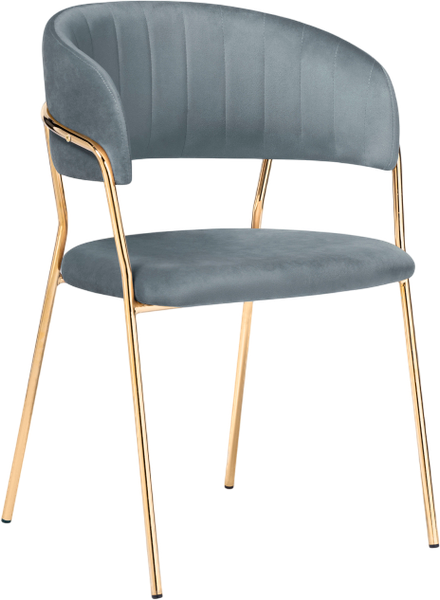 Изображение товара Стул Woodville Kamelia (серый/золотой)