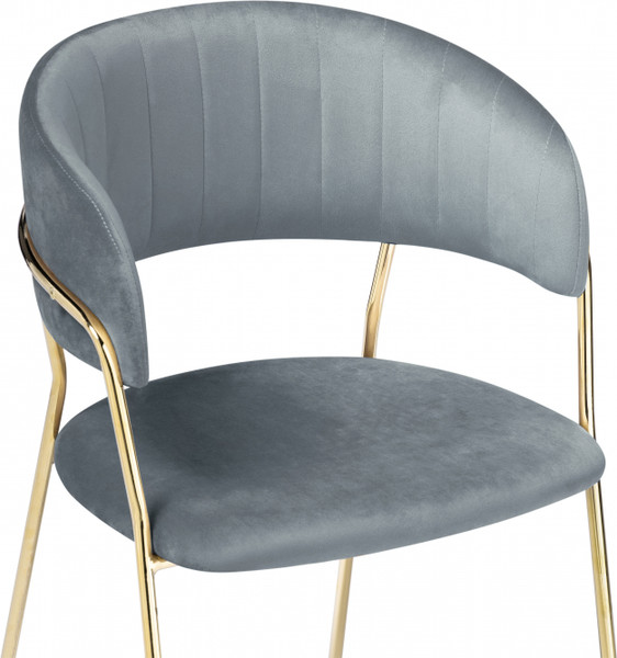 Изображение товара Стул Woodville Kamelia (серый/золотой)