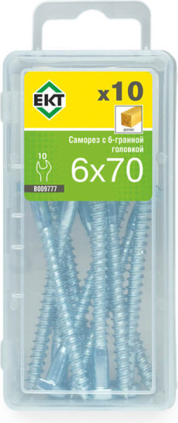 Изображение товара Саморез ЕКТ 6.0x70 / B009777 (10шт)