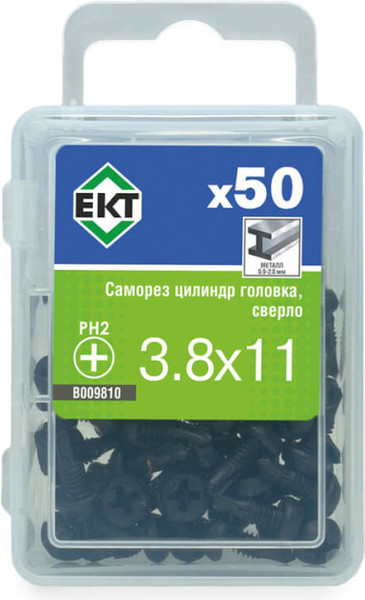 Изображение товара Набор саморезов ЕКТ 3.8x11 / B009810 (50шт)
