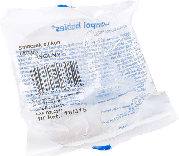 Изображение товара Соска Canpol Медленный поток Силиконовая круглая / 18/315