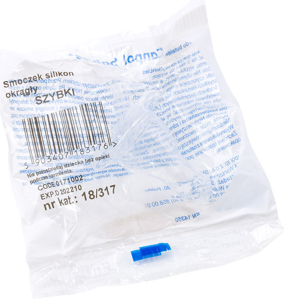 Изображение товара Соска Canpol Быстрый поток Силиконовая круглая / 18/317