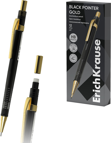 Изображение товара Механический карандаш Erich Krause Black Pointer Gold / 60978