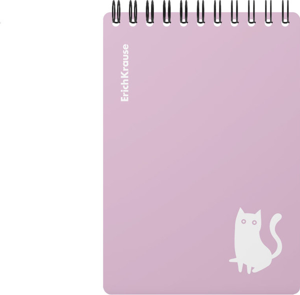 Изображение товара Блокнот Erich Krause Brave Cats / 61985 (80л, фиолетовый)