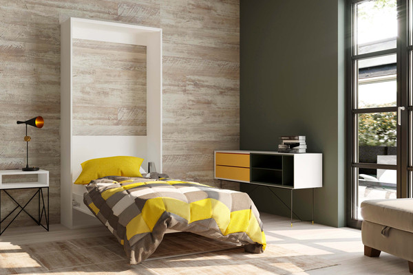 Изображение товара Шкаф-кровать трансформер Макс Стайл Smart Egger 200x90x18 (белый классический W960 ST7)