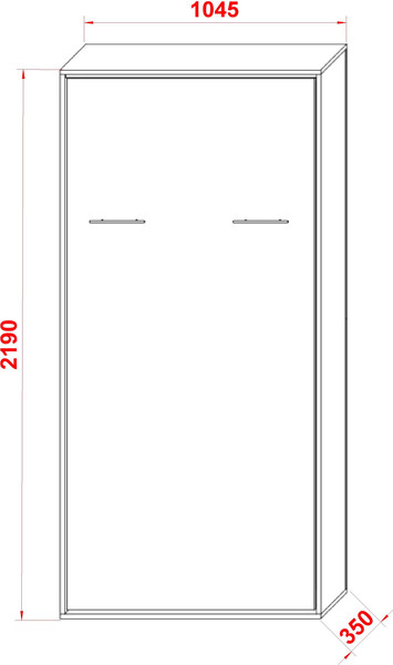 Изображение товара Шкаф-кровать трансформер Макс Стайл Smart Egger 200x90x18 (белый классический W960 ST7)